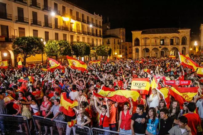 Así se vivió la final de España en el Mundial 2010 en Zamora