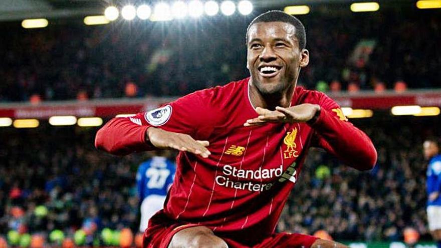 Wijnaldum participó en la famosa remontada del Liverpool contra el Barça en Champions.