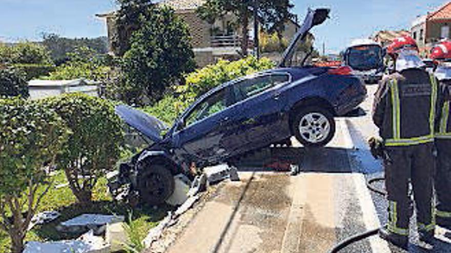 El coche siniestrado. // GES VM