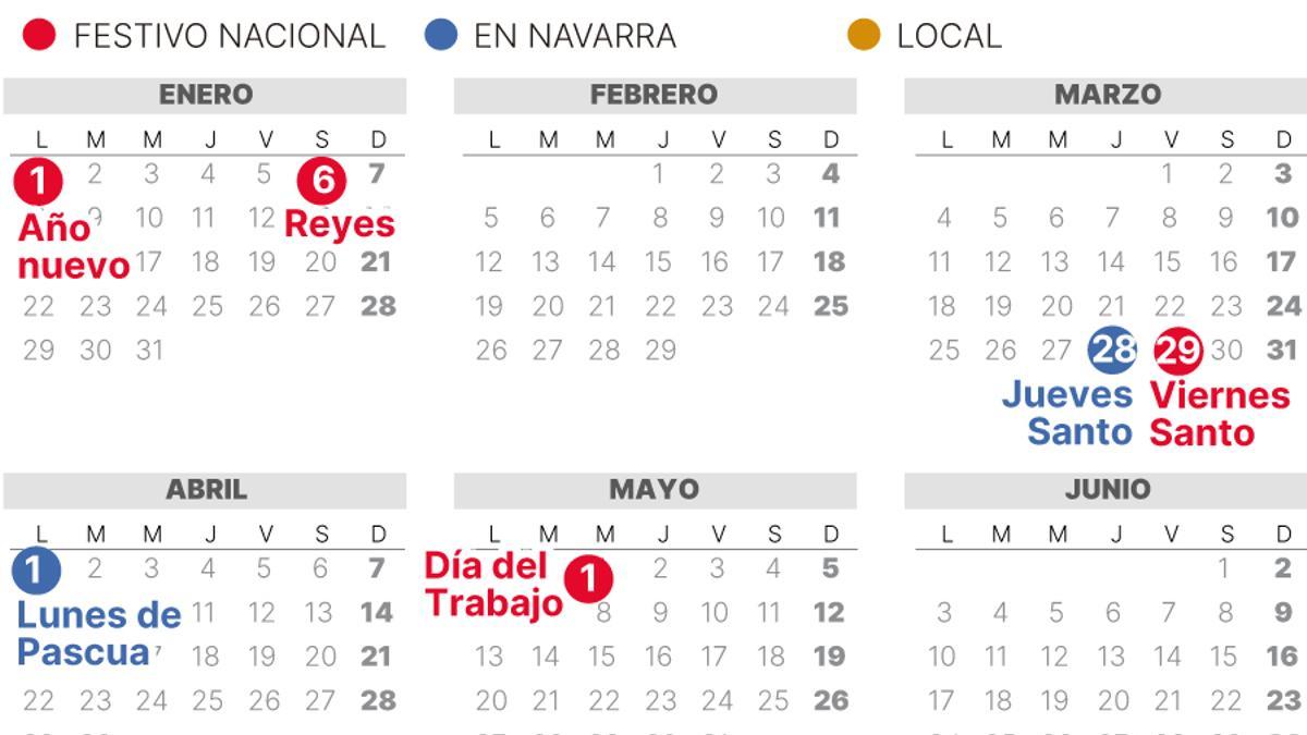 Calendario Laboral Navarra 2024