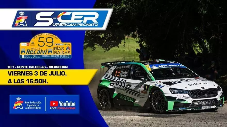 Vive en directo el Rallye Rías Baixas: tramo cronometrado 1 de Ponte Caldelas - Vilarchán