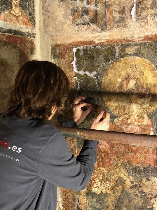 Restauració de les pintures murals de Pedret