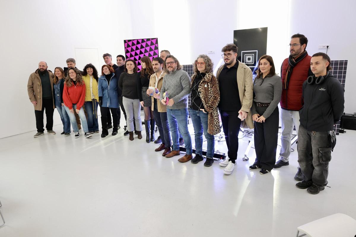 Foto de familia en la presentación de la programación de la Cárcel Vieja.