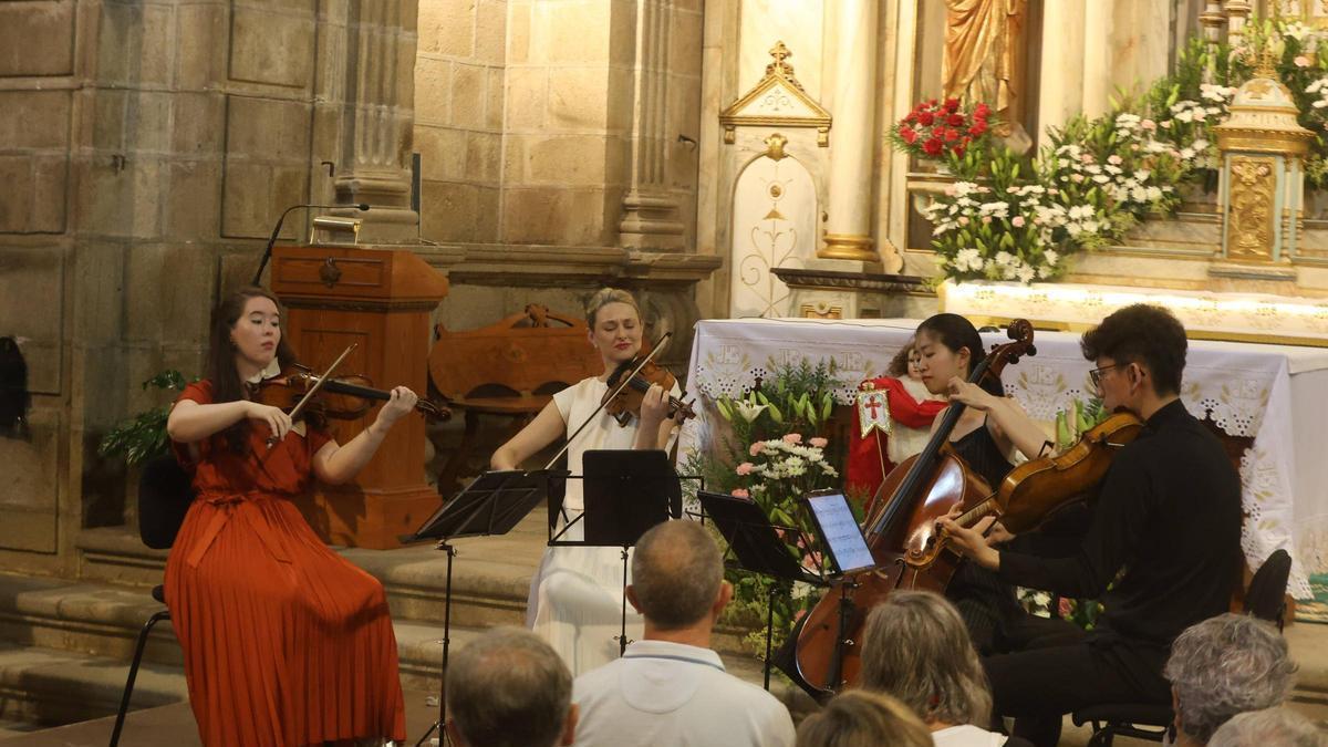 El cuarteto estadounidense durante su concierto en Vistalegre.