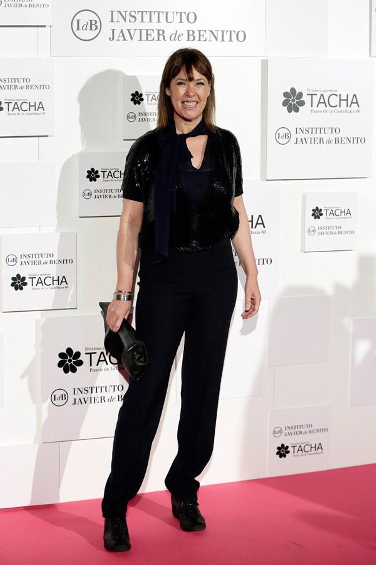 Mabel Lozano en el evento de 'Tacha Beauty' y el Instituto Javier Benito en Madrid