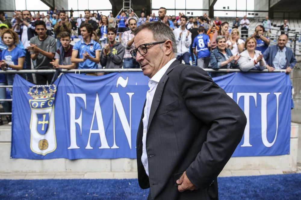 Presentación de Anquela como entrenador del Oviedo