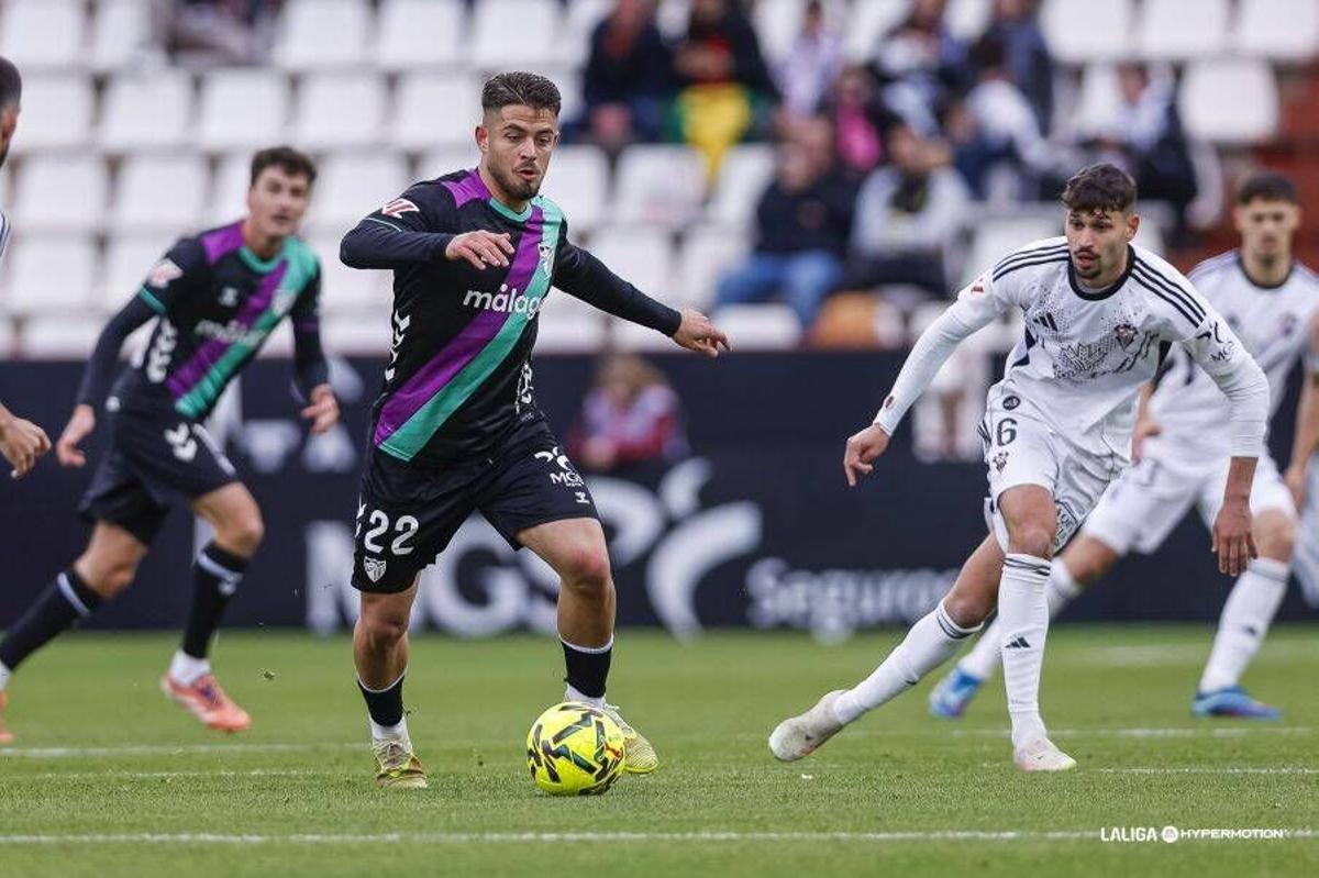Partido disputado entre el Albacete y el Málaga CF