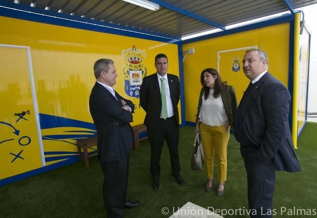 Entrenamiento de la UD Las Palmas en el campo de fútbol de El Hornillo