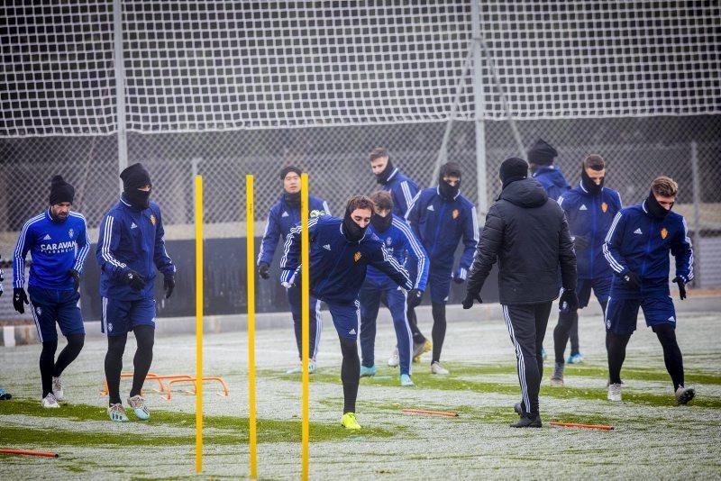 Entrenamiento del 13 de enero del Real Zaragoza