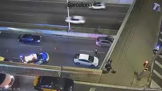 Un accidente en Bon Pastor corta dos carriles de la Ronda Litoral y provoca importantes retenciones en Barcelona