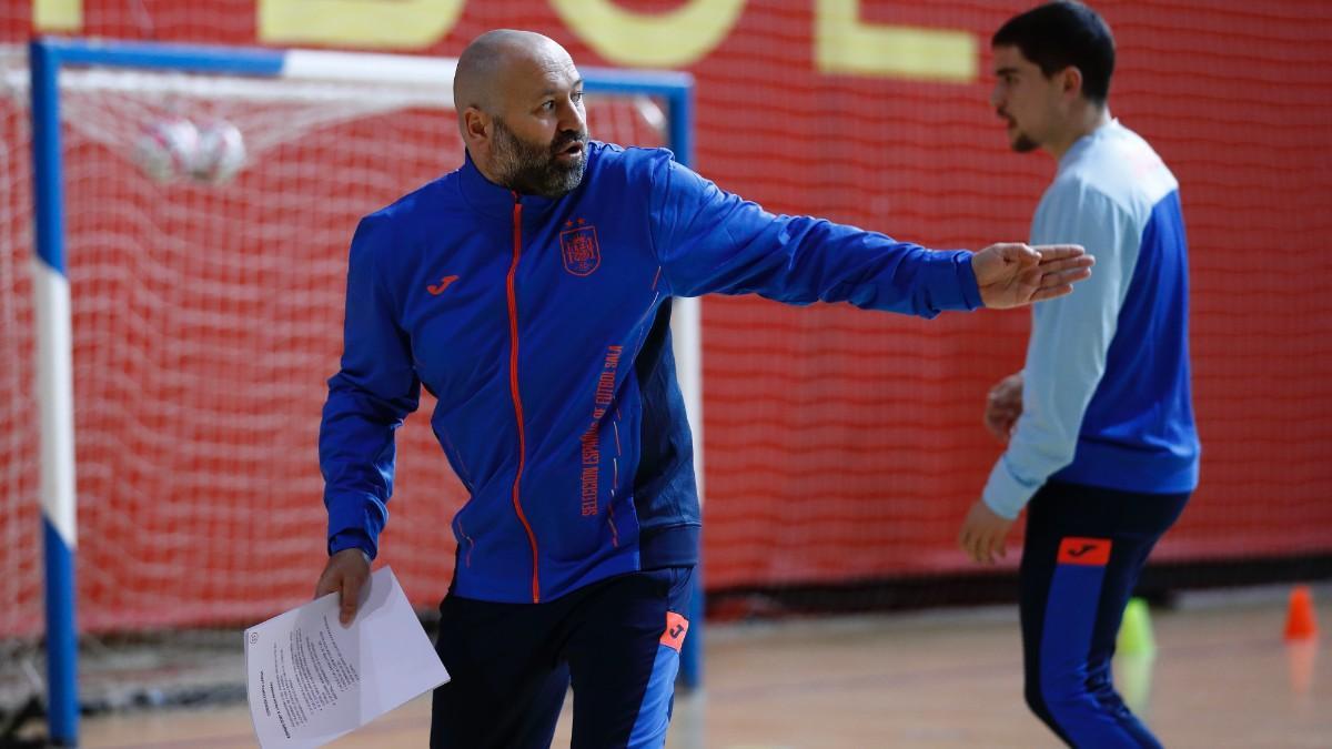 Fede Vidal, durante un entrenamiento reciente