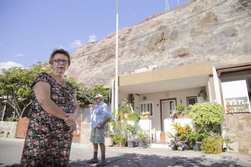 Zonas con riesgos de desprendimiento en Tenerife