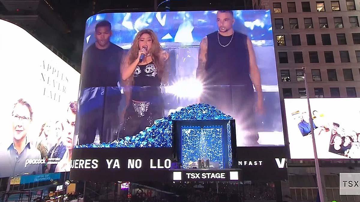 Concierto sorpresa de Shakira en Times Square