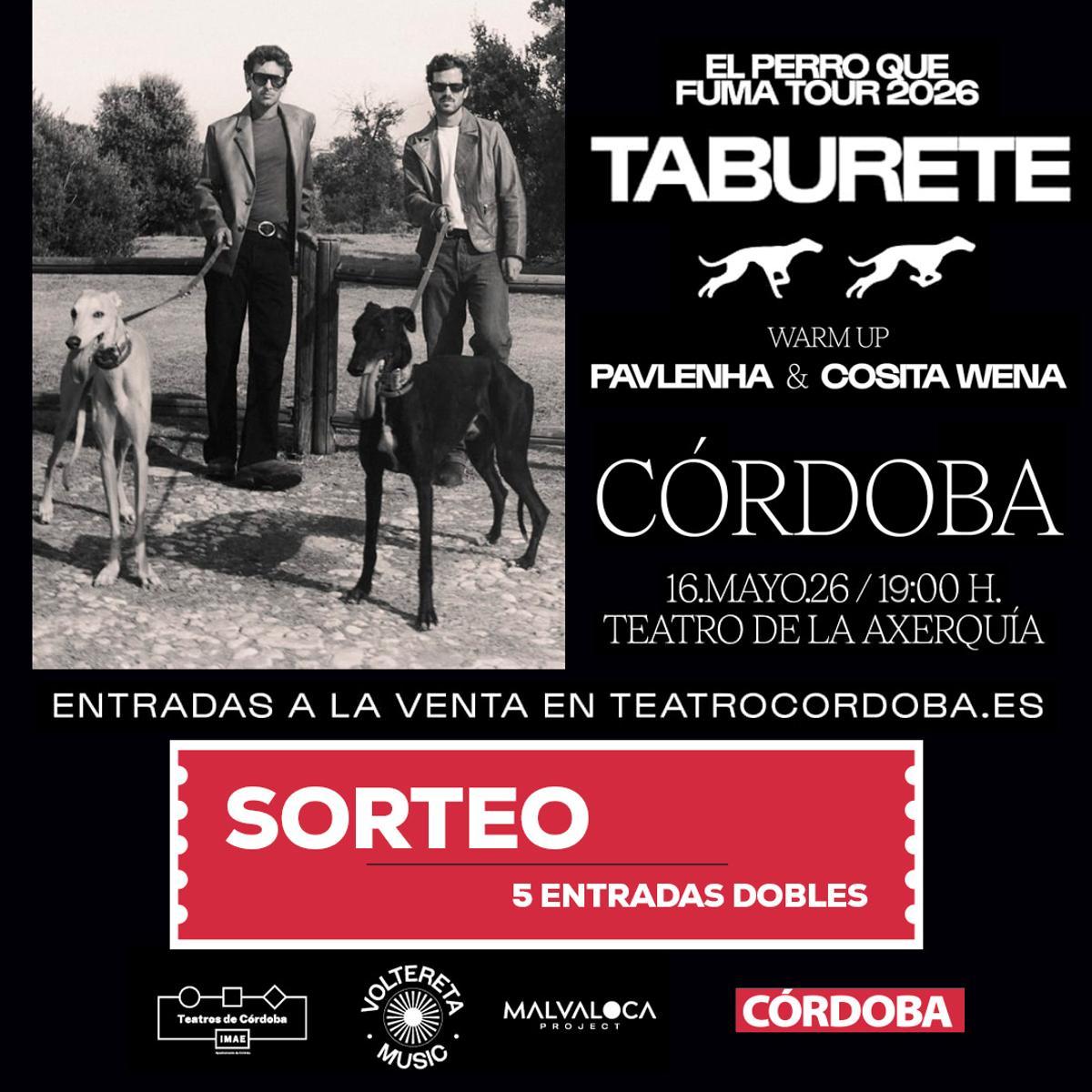 Sorteo entradas Taburete