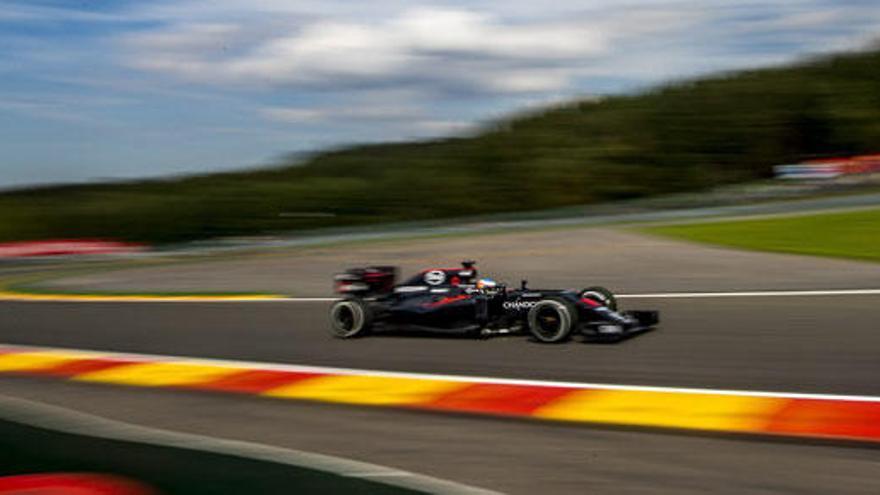 Fernando Alonso, en Spa.