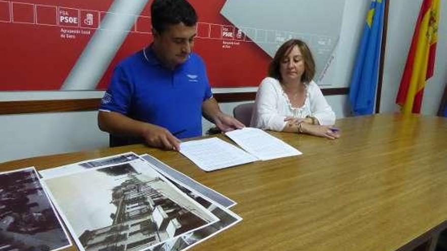 Javier Rodríguez Morán y Ana Rosa Nosti, durante la presentación del acto.