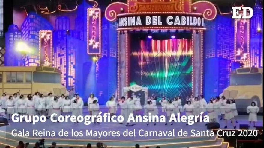 Grupo Coreográfico Ansina Alegria. Gala de Elección de la Reina de los Mayores de Santa Cruz 2020