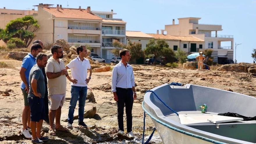 Llorenç Galmés en la Colònia de Sant Jordi: El presidente del Consell reclama medidas urgentes al Gobierno por la llegada de migrantes a Mallorca