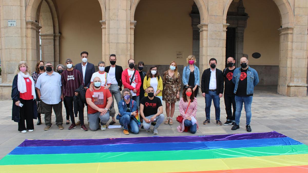 Imagen de la concentración en la plaza Mayor.