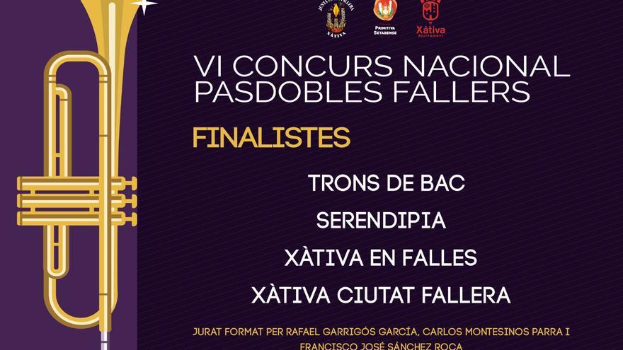 Convocan en Xàtiva el VI concurso de pasodobles falleros