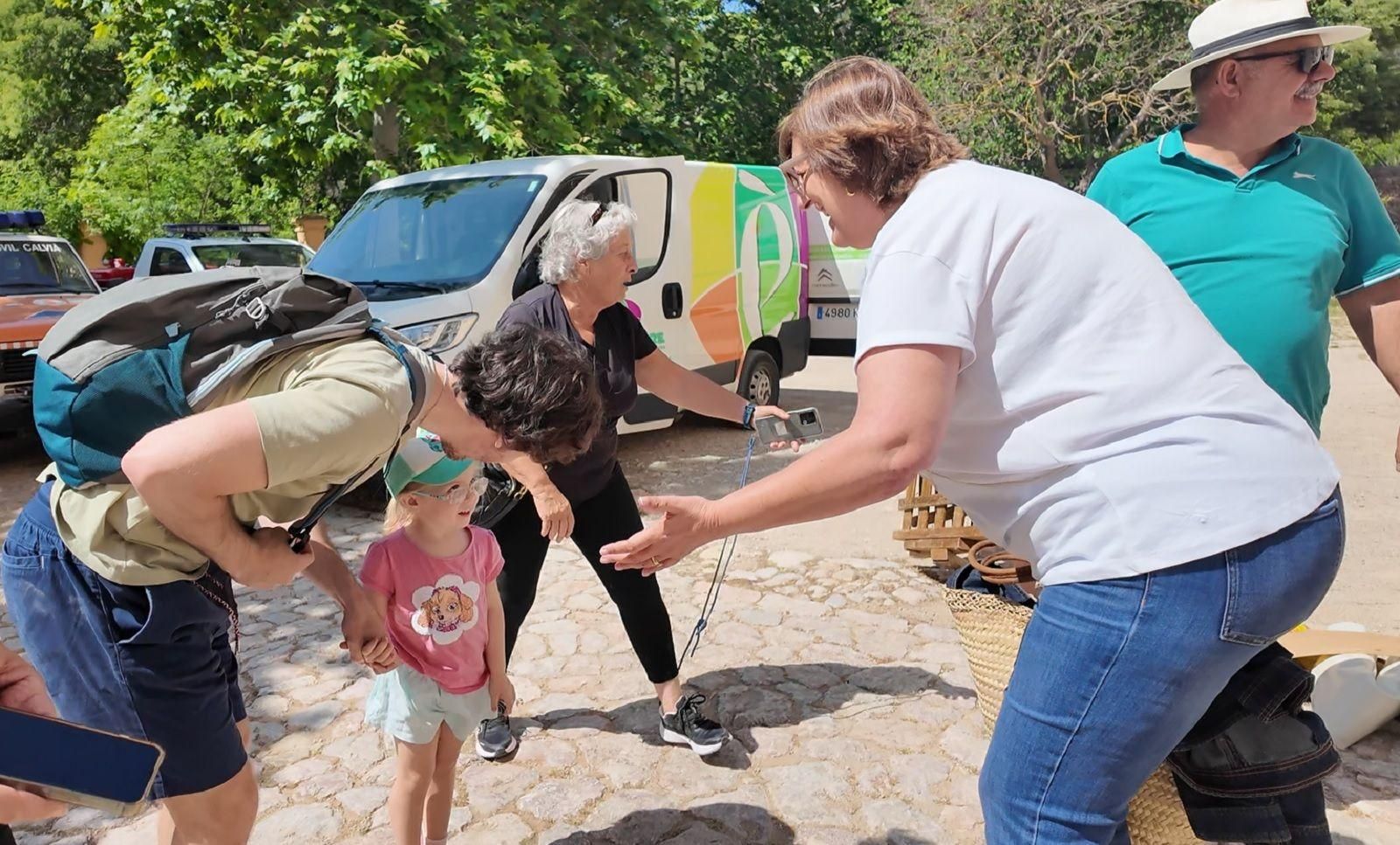 Las imágenes del Pancaritat en familia en la finca de Galatzó