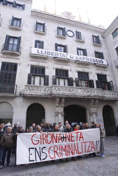 Protesta dels escombriaires de Girona