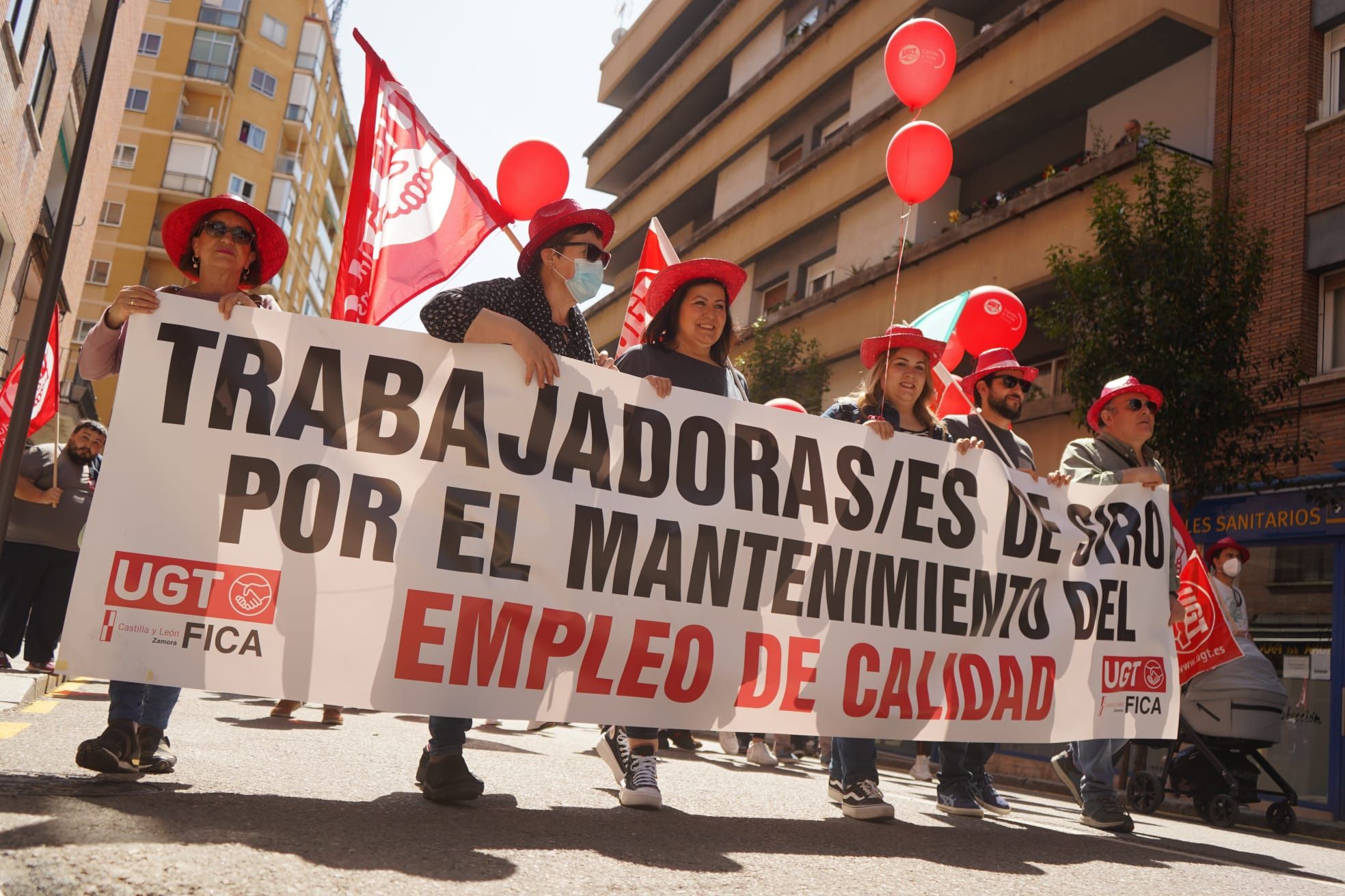 GALERÍA | La manifestación del 1 de mayo en Zamora, en imágenes