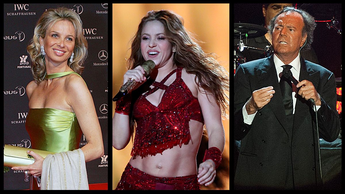 Corinna, Shakira y Julio Iglesias