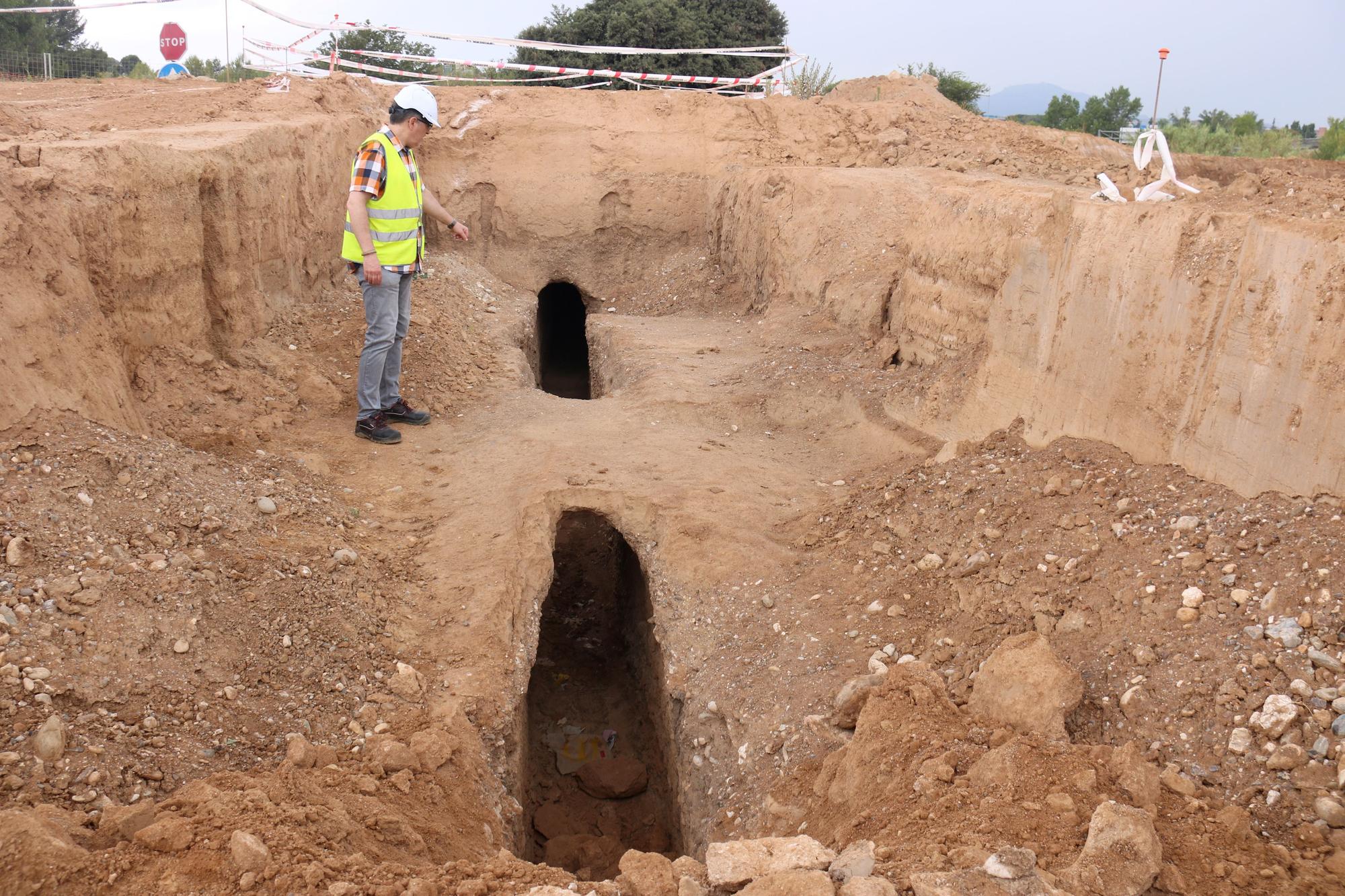 Zona conservada del cuniculus de Sant Pau de Riu-sec en Sabadell