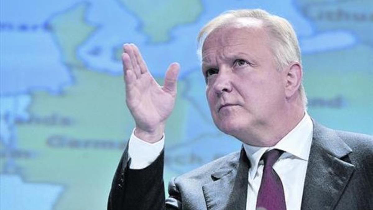 Olli Rehn, durante una conferencia de prensa en noviembre.