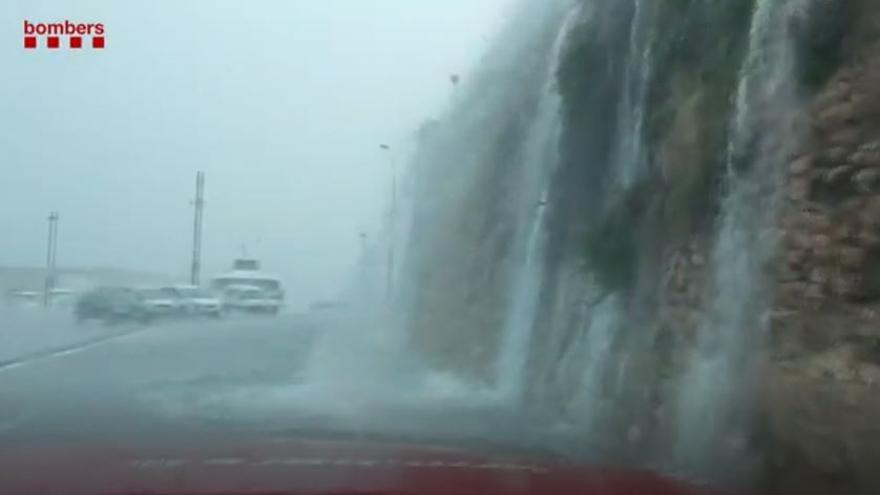 Efectes del temporal d'aquest divendres a les Terres de l'Ebre