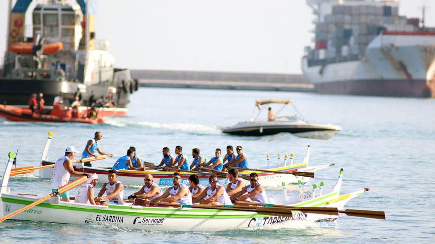 Imagen de una regata de jábegas de la temporada pasada.