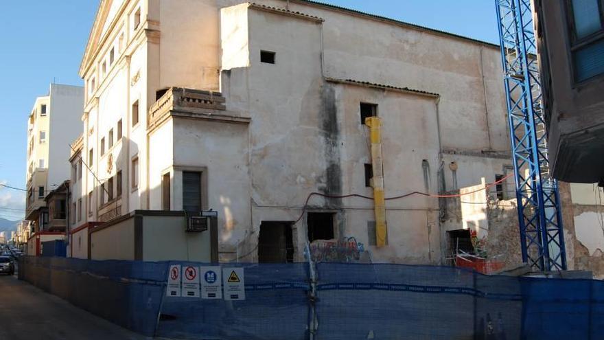 Imagen del Teatre Principal de Inca, pendiente de rehabilitación.