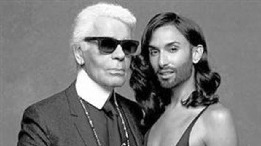 Conchita Wurst, modelo para Karl Lagerfeld