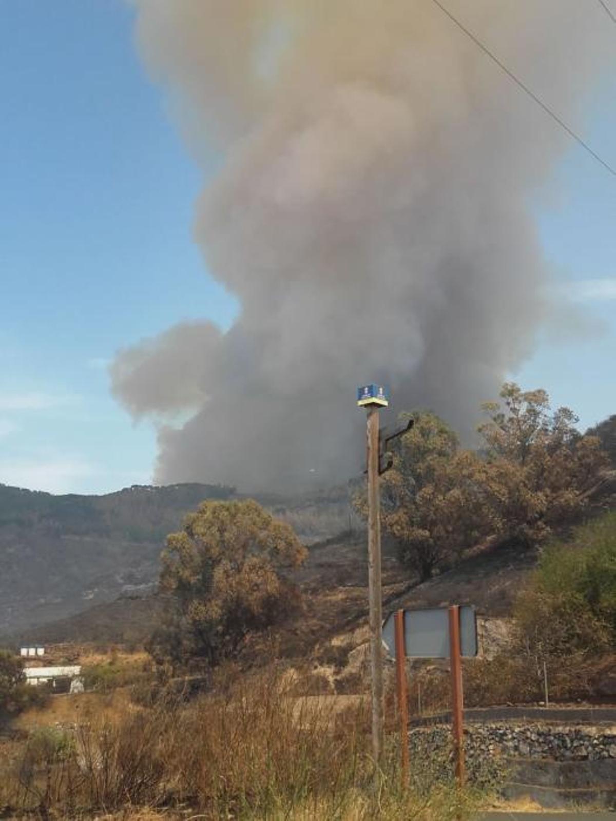 Perspectivas del incendio de Valleseco 17-08-19 Perspectivas del incendio de Valleseco 17-08-19