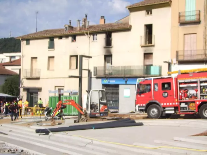 Incendi en un habitatge d'Olot