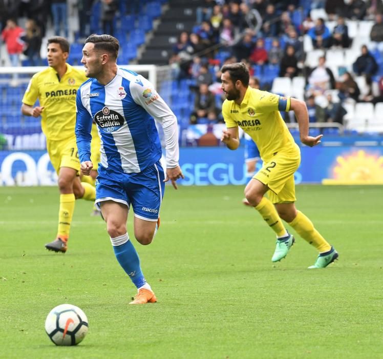 El Dépor cae ante el Villarreal en Riazor