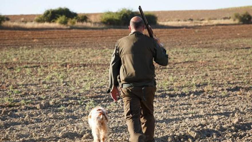 Un cazador en Zamora.