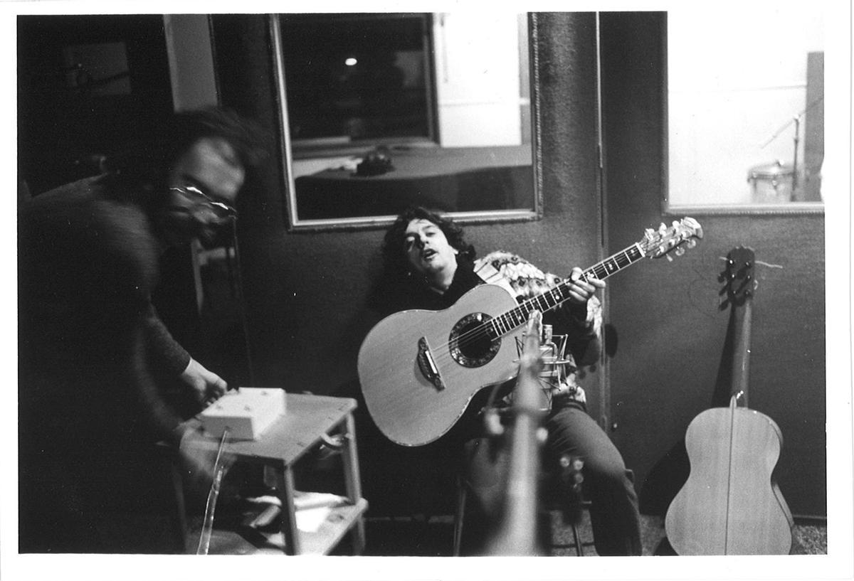 Reinaldo Constatini y Joan Bibiloni, durante la grabación de 'Joana Lluna' en los Estudios Maller