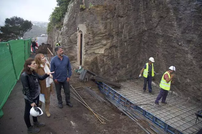 Obras de acondicionamiento del Mirador del Pico de Bandama