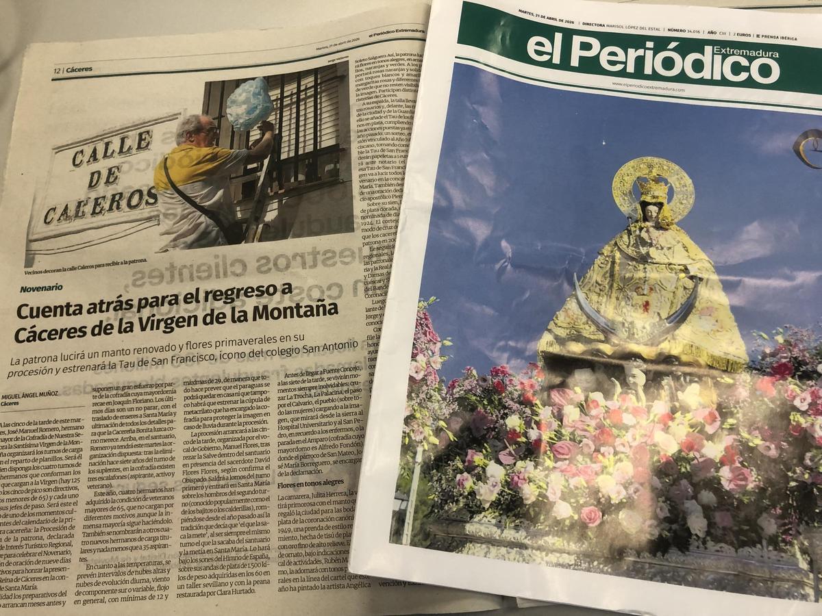 La portada, con la crónica de hoy en papel.