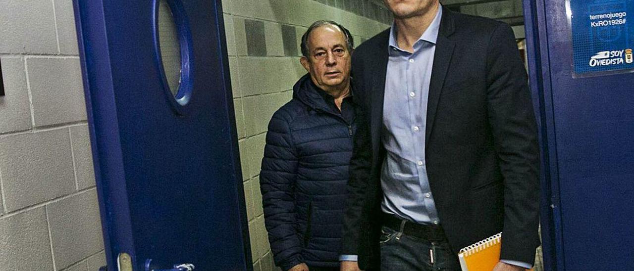 Francesc Arnau y Federico González, en el Tartiere.