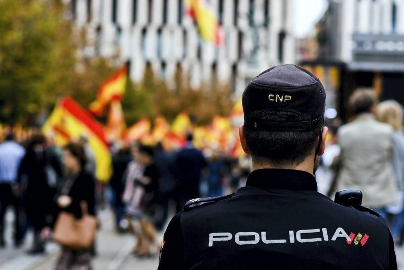 Manifestación contra el 1-0 en Zaragoza