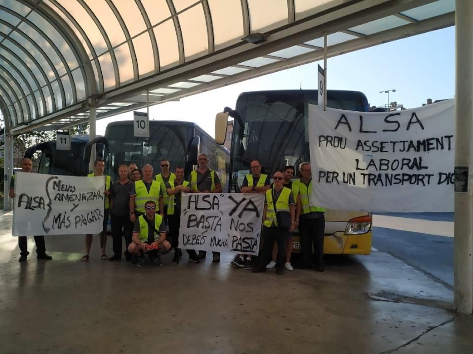 Vaga dels treballadors d'Alsina Graells a Manresa