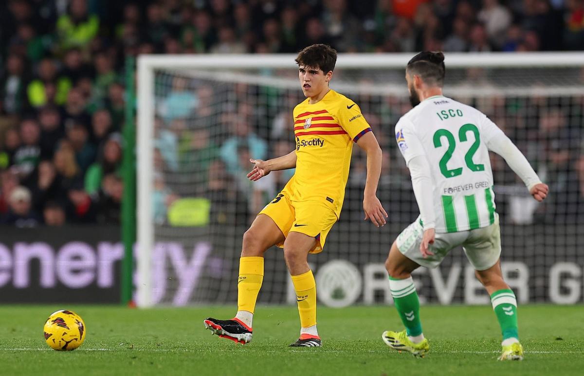 Pau Cubarsí durante una jugada en el Vilamarín