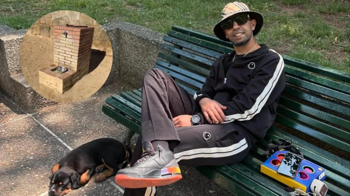 Mounir Nasraoui expone el problema de las fuentes en los parques de Pedralbes, con un mensaje directo hacia el Ayuntamiento de Barcelona