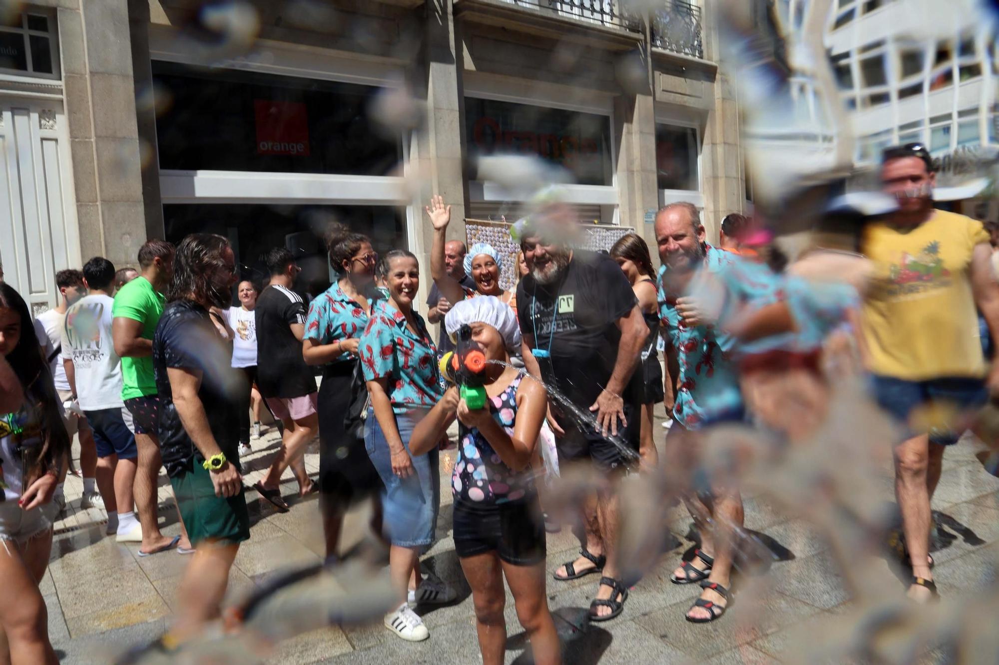San Roque da rienda suelta a la felicidad en su Festa da Auga