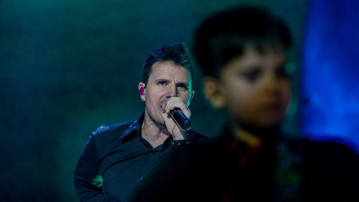 El cantante Dani Martín durante su concierto en el Movistar Arena, a 14 de noviembre de 2025, en Madrid (España).