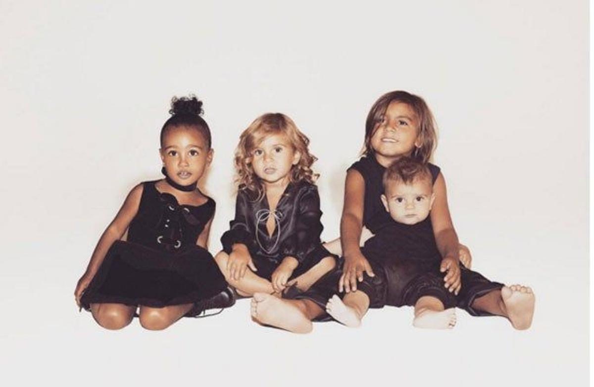 Kim Kardashian compartió una imagen de las nuevas generaciones
