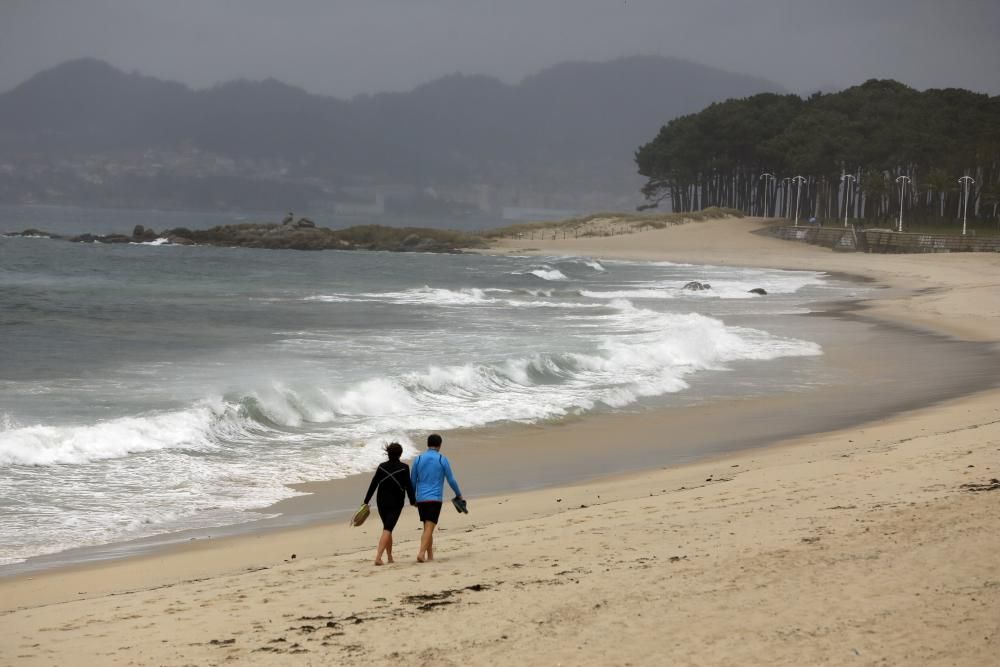 Oleaje por temporal en las Rías Baixas